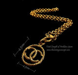 Chanel Chanel Logo with Outer Ring Long Necklace