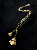 Chanel Crystal w/ Two Charms Long Necklace