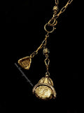 Chanel Crystal w/ Two Charms Long Necklace