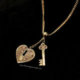 Chanel Key & Heart Necklace