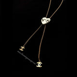 Chanel Heart No.5 Adjustable Long Necklace