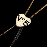 Chanel Heart No.5 Adjustable Long Necklace
