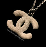 Chanel Rock Texture Logo Necklace