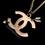 Chanel Pink Arrow Necklace