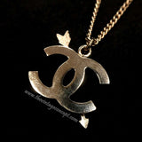 Chanel Pink Arrow Necklace