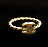 Chanel Slim Logo Ring
