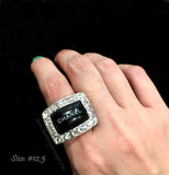 Chanel Rectangle Blink Blink Ring