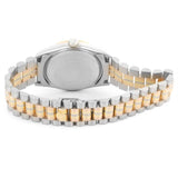 Rolex Datejust President Tridor 18k Gold Diamond Midsize Watch 68279