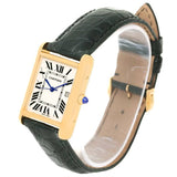 Cartier Tank Louis 18k Yellow Gold Black Strap Quartz Watch W1529756