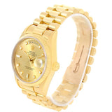 Rolex President Day Date Mens 18k Yellow Gold Diamond Watch 18238