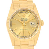Rolex President Day-Date 18k Yellow Gold Mens Watch 18238