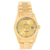 Rolex President Day-Date 18k Yellow Gold Mens Watch 18238