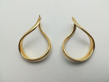 Women's earrings in 18 kt yellow gold Weight: 7.8 g
