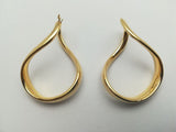 Women's earrings in 18 kt yellow gold Weight: 7.8 g