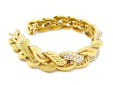 Bracelet – 18 kt yellow gold – Diamonds of 1.76 ct – Size: 17.5 cm