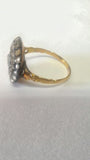 Very antique ring with yellow gold shank and the rest in 18 kt rose gold