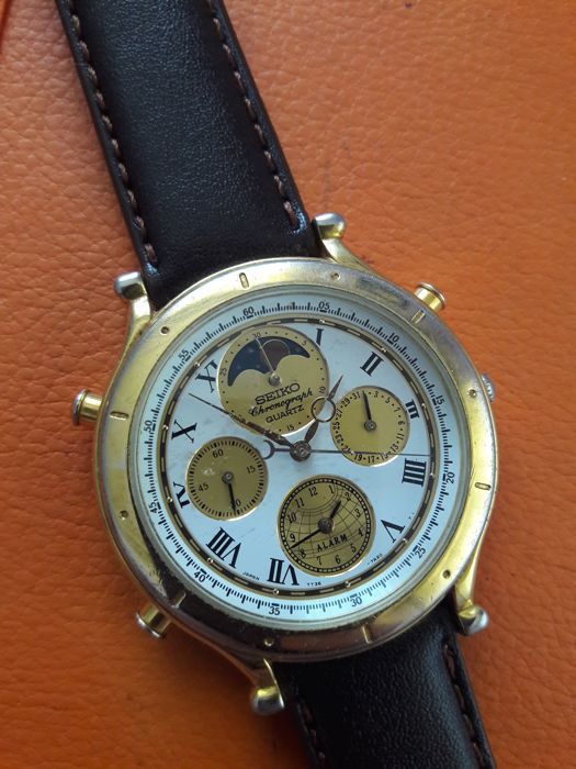 Seiko Chronograph 7T36-7A10 アイボリー クロノグラフ Seiko Chronograph 7T36-7A10 アイボリー クロノグラフ 7T36