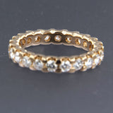 14 kt rose gold full eternity ring set with brilliant cut diamonds, approx. 1.60 carat in total