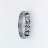 half eternity ring made of gold with diamonds