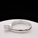 Solitaire ring in 18 kt/750 white gold with diamond