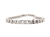 Chaumet diamond tennis bracelet, signed and numbered 17 cm, 2.5 ct VS-G, H, Box, outer box and Chaumet warranty booklet