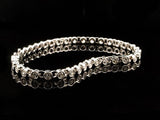 Chaumet diamond tennis bracelet, signed and numbered 17 cm, 2.5 ct VS-G, H, Box, outer box and Chaumet warranty booklet