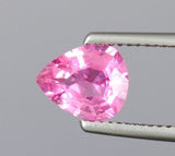 1.80 CT IF PINK 100% NATURAL SPINEL FLAWLESS GEMSTONES PEAR CUT 9 X 7MM
