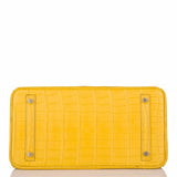 Hermes Jaune Ambre Matte Alligator Birkin 30cm Gold Hardware