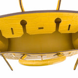Hermes Jaune Ambre Matte Alligator Birkin 30cm Gold Hardware