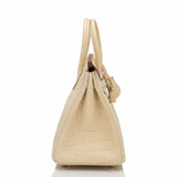 Hermes Vanille (Vanilla) Matte Alligator Birkin 25cm Gold Hardware