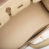 Hermes Vanille (Vanilla) Matte Alligator Birkin 25cm Gold Hardware