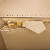 Hermes Vanille (Vanilla) Matte Alligator Birkin 25cm Gold Hardware