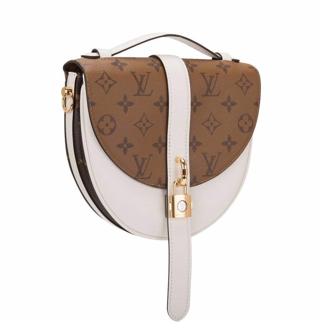 Louis Vuitton Chantilly Lock Handbag Reverse Monogram Canvas and