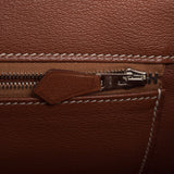 Hermes Fauve Barenia Matte Porosus Crocodile Birkin 35cm Palladium Hardware (Pre