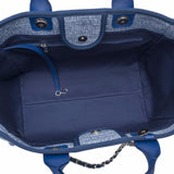 Chanel Medium Blue Canvas Deauville Tote