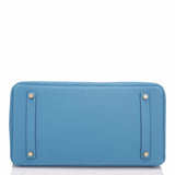 Hermes Blue Azur Togo Birkin 35cm Gold Hardware