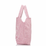 Chanel Pink Cotton Beach Tote & Towel Set