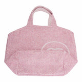 Chanel Pink Cotton Beach Tote & Towel Set