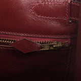 Hermes Vintage Rouge H Box Retourne Kelly 32cm Gold Hardware (Preloved - Excelle