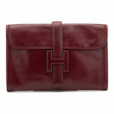 Hermes Vintage Rouge H Box Jige PM Clutch (Preloved - Excellent)