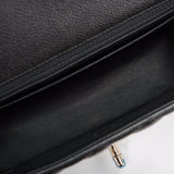 Chanel Dark Grey Iridescent Quilted Caviar Rectangular Mini Classic Flap Bag