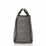 Chanel Large Charcoal Canvas Deauville Tote