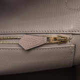 Hermes Gris Tourterelle Togo Birkin 35cm Gold Hardware (Preloved - Excellent)
