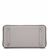 Hermes HSS SO Bi-Color Gris Mouette and Black Togo Birkin 30cm Brushed Palladium