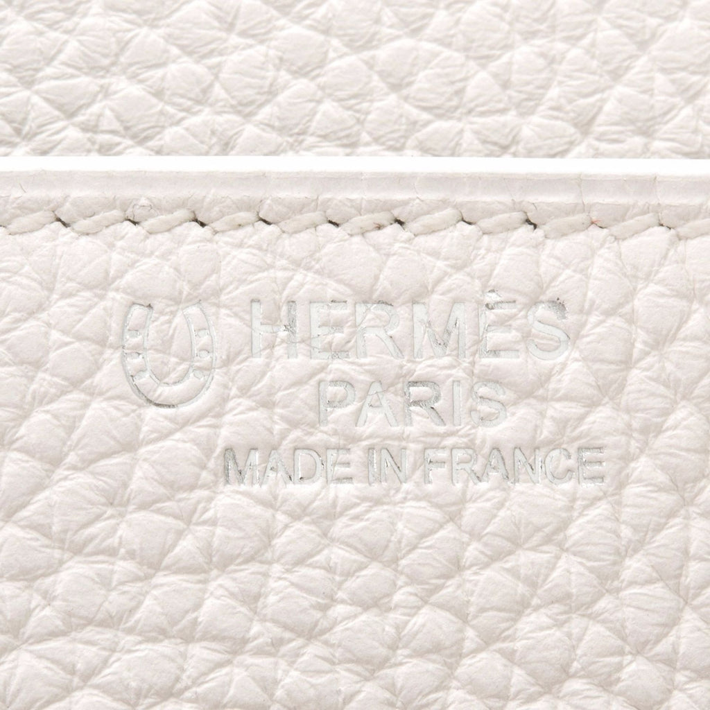 Hermes HSS SO Bi-Color Black and White Clemence Birkin 30cm Brushed Palladium