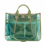 Chanel Large Multicolor PVC and Lambskin Tote Bag