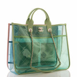 Chanel Large Multicolor PVC and Lambskin Tote Bag