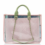 Chanel Large Multicolor PVC and Lambskin Tote Bag