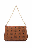 MCM Millie Visetos Zip Medium Crossbody