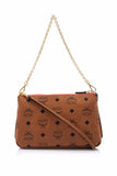 MCM Millie Visetos Zip Medium Crossbody